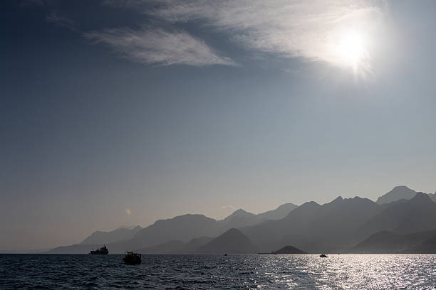 Telephoto of the Turkish Coastline near Antalya.