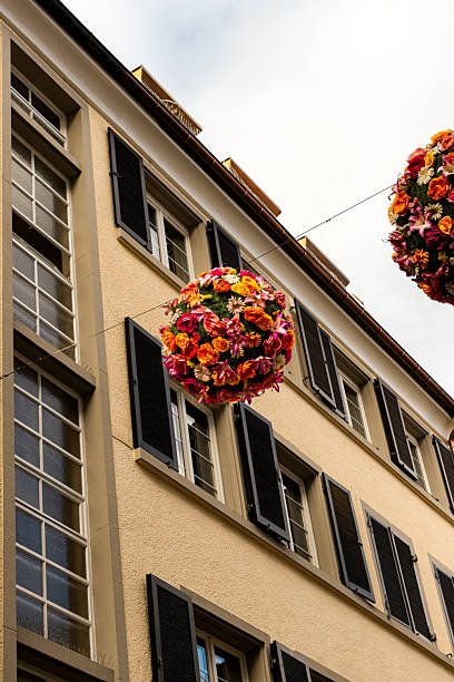 istock Konstanz old town (altstadt) flower balls 2221300502