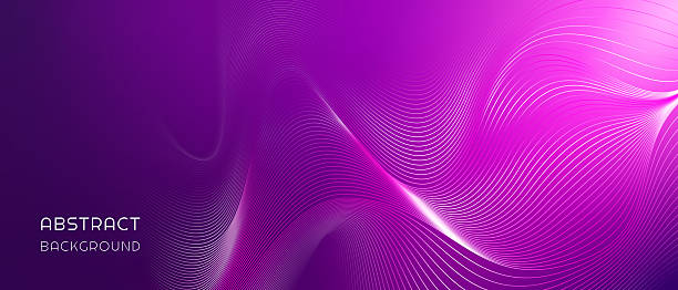 istock Purple wavy abstract background. Perfect for brochures, presentations and any design. 2221301805