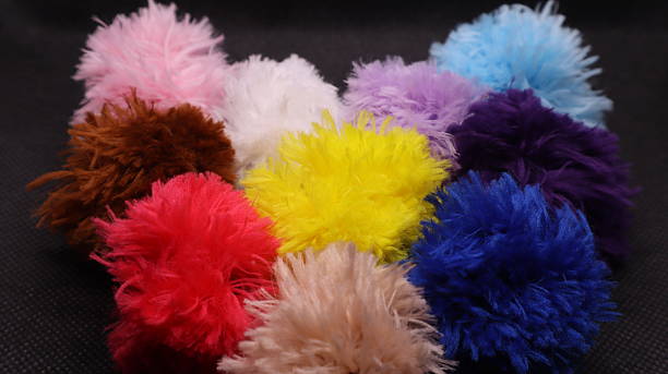 istock Rows of colorful balls lined 2221311875