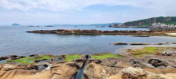 istock Rocky coastline in Yehliu Geopark 2221313643