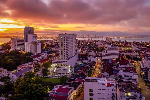 istock Beautiful sunrise at Georgetown, Penang, Malaysia. 2221315867