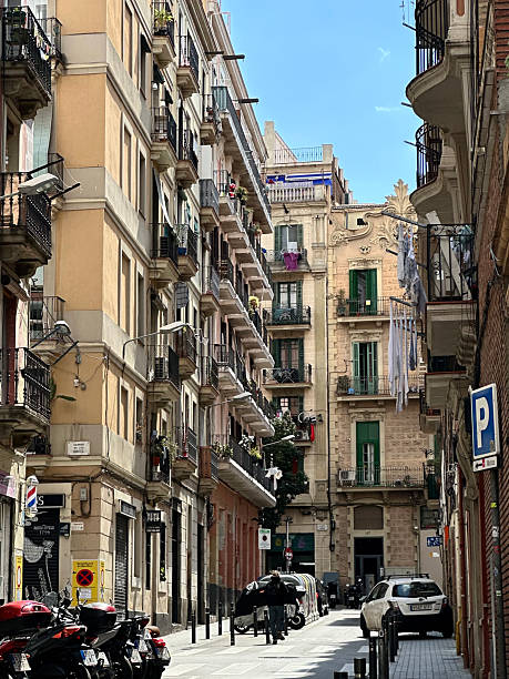 istock Street in Barcelona. Spain 2221327467