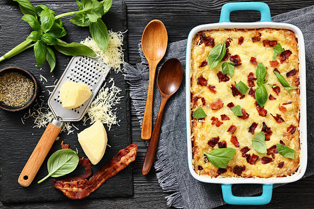 istock twice baked potato casserole in a baking dish 2221338921