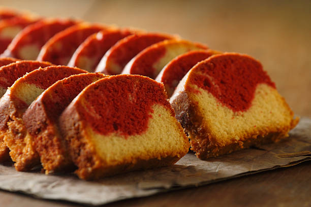 istock Red Velvet Marble Cake Slices 2221344768