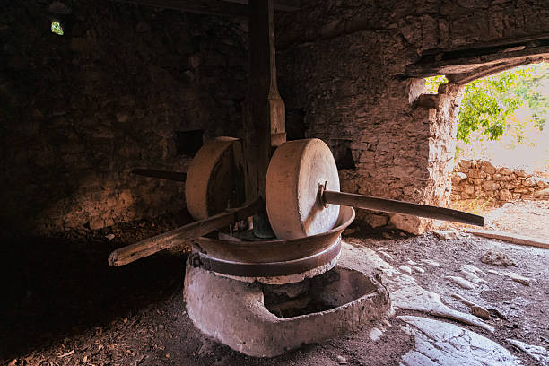 istock Old Stone Olive Mill Interior in Malo Grablje, Hvar 2221345040