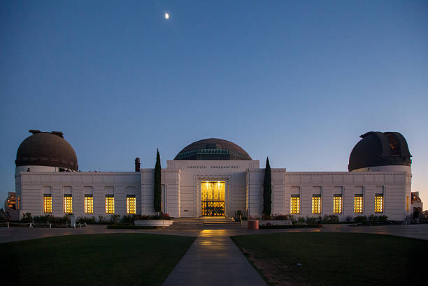 The Griffith Park observatory at night, Los Angeles, CA, United States