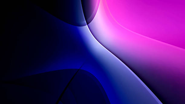 istock Dark blue abstract background with elegant, soft curved lines creating a modern flowing design 2221401432
