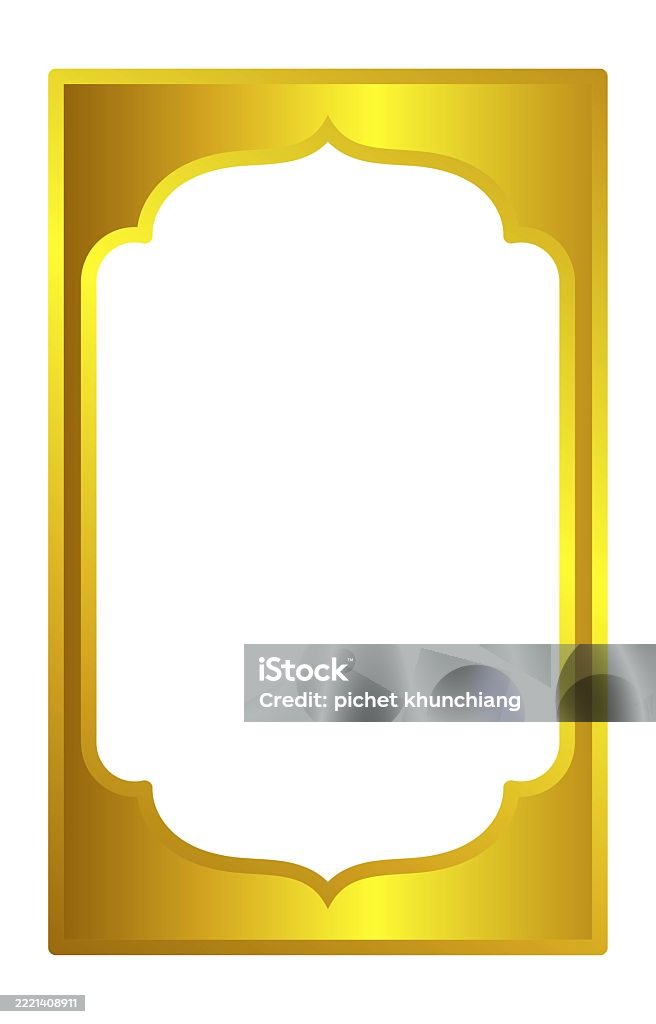 Golden Gradient Frame, Indian Abstract Frame, Vintage Text Box Art stock vector Golden Gradient Frame, Indian Abstract Frame, Vintage Text Box Art stock vector