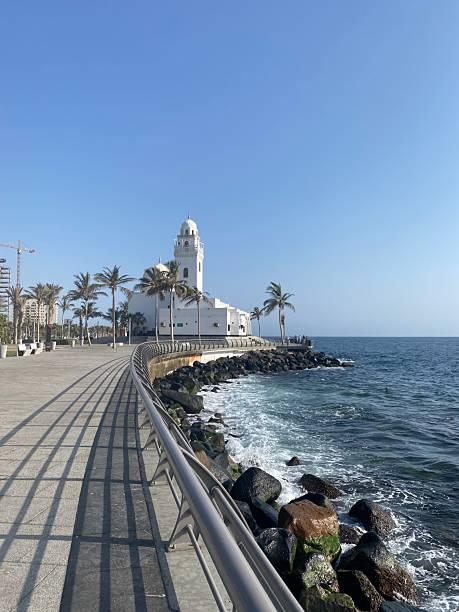 istock The sea corner view with mosque 2221428895
