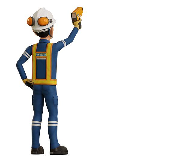 istock Industrial worker is measuring the temperature with the pyromete 2221432899