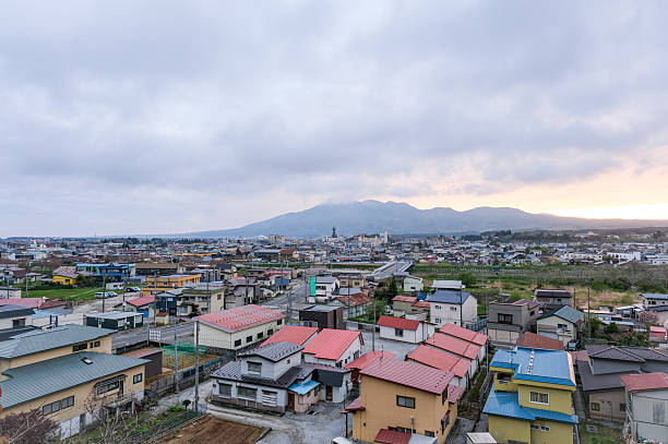 istock Mutsu city and Mt. Kamafuse 2221435962