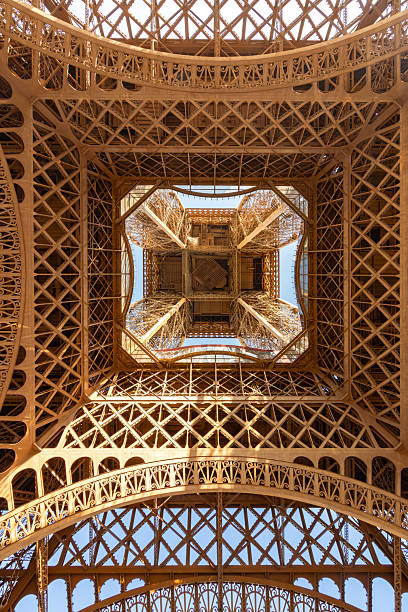istock Eiffel tower seen from the bottom, Paris, France 2221442821