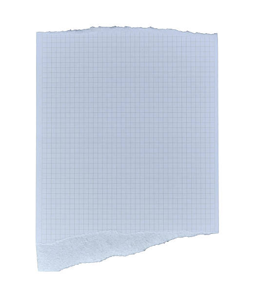 istock Torn striped paper sheet isolated on white background 2221443029