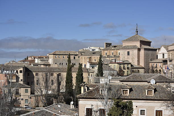 historic toledo cityscape view, toledo, spain