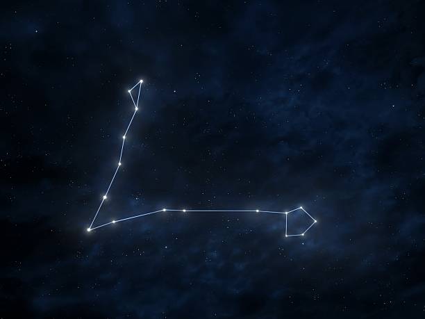 istock Pisces constellation in the starry night sky 2221450347