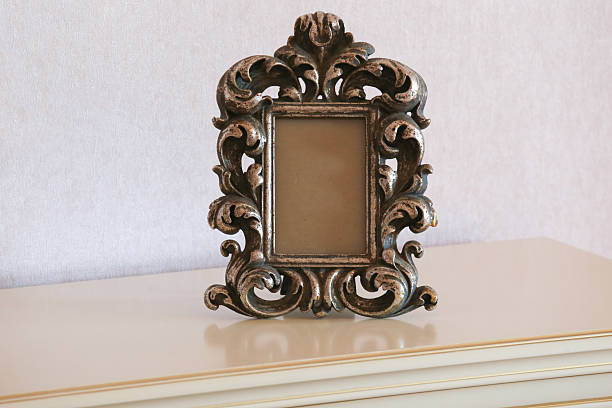 istock Ornate Silver Picture Frame Vintage Style Photo Display  Decorative 2221451823