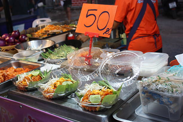 salad in market, thailand