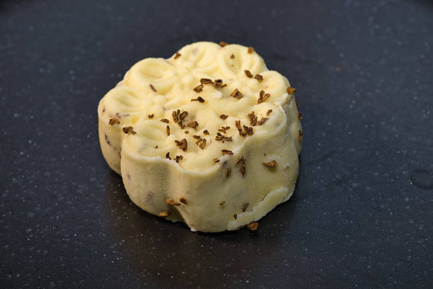 istock Heart-Shaped Creamy Dessert with Sprinkles 2221476527