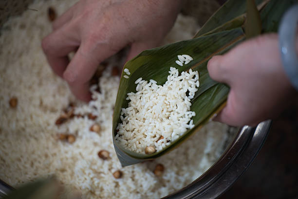 The Process of Making Zongzi