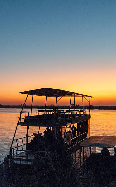 istock Sunset cruis on the Chobe river 2221483955