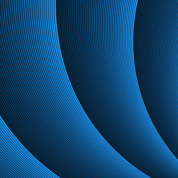 istock A geometric abstract background featuring a pattern of deep blue curved lines creating a dynamic, wavy texture 2221485506