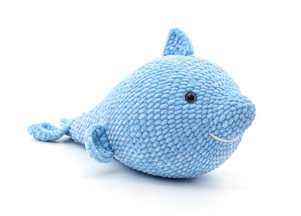 istock Knitted whale toy. 2221486693