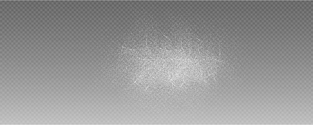 istock Christmas glowing bokeh confetti light and glitter texture overlay for your design. Frosting effect sugar, salt and flour for baking, with powder white and isolated on transparent background. 2221488224