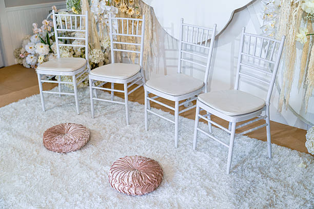 istock Engagement ceremony with seating, decorative equipment and backdrop 2221490412