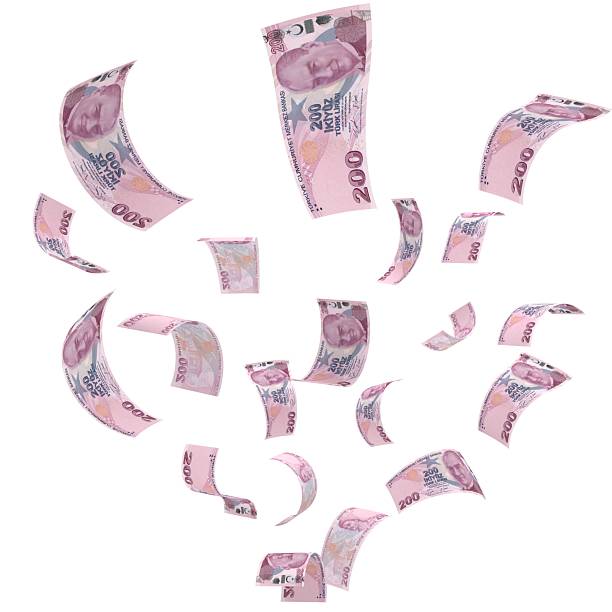 istock Turkish lira falling money inflation financial crisis 2221497218