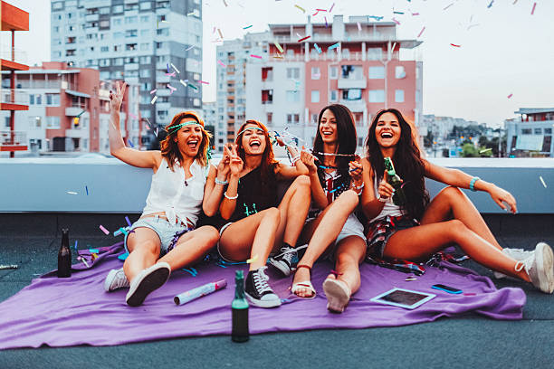istock Rooftop summer party with friends 2221501674