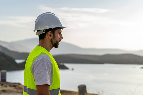 istock Engineer supervising water resources and renewable energy in natural environment 2221501722