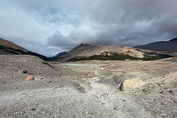 istock Mountain landscape with lake and cloudy sky. Canada. 2221506455