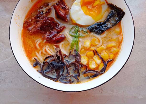 istock Flavorful Bowl of Ramen in Overhead Composition 2221507448