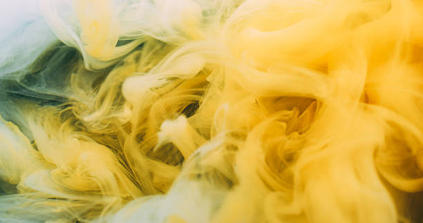 istock Fume blend haze flow swirl color stream paint 2221507770