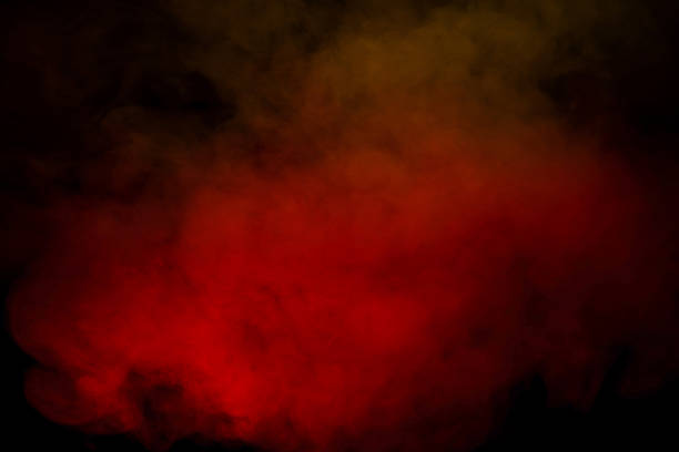istock Orange and red steam on a black background. 2221507883