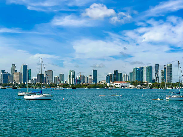 istock Miami skyline, boat view, Florida, USA 2221517890