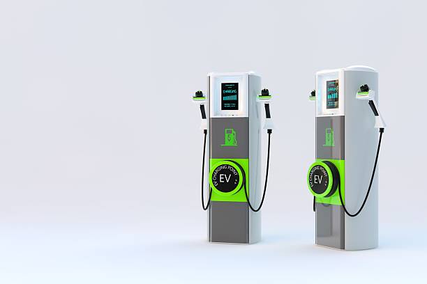 istock 3D Electric car charging station 2221520078