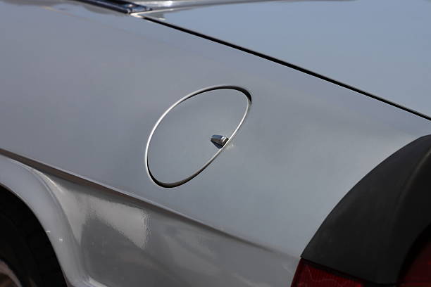 Classic car fuel door