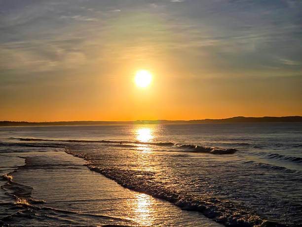 istock Sunrise over the ocean, background with copy space 2221536164