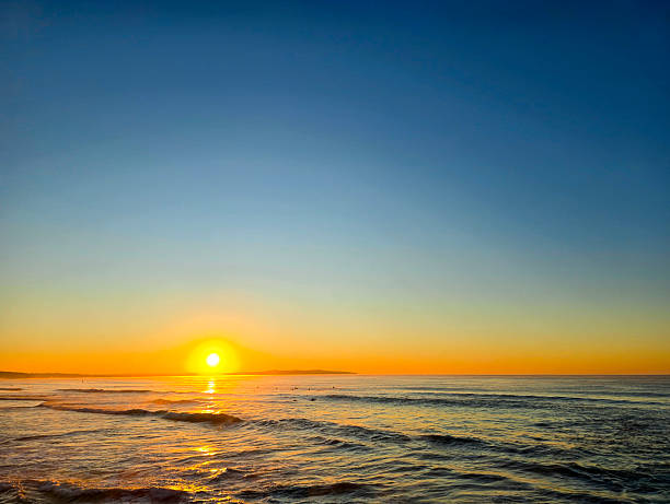 istock Sunrise over the ocean, background with copy space 2221537732