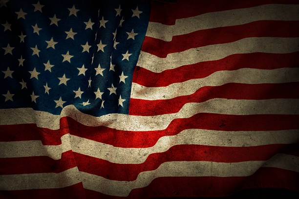 istock Grunge American flag 2221542260