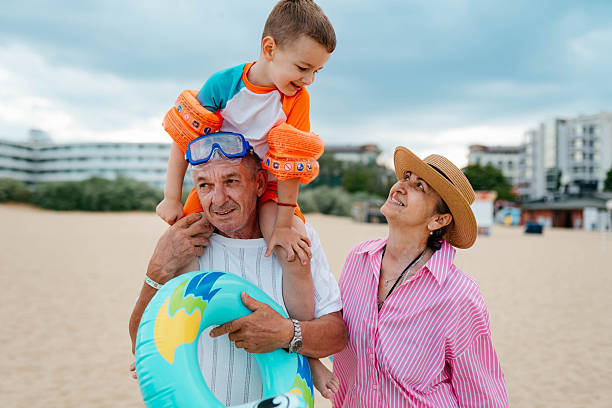 istock Beautiful day on a sandy beach 2221549207