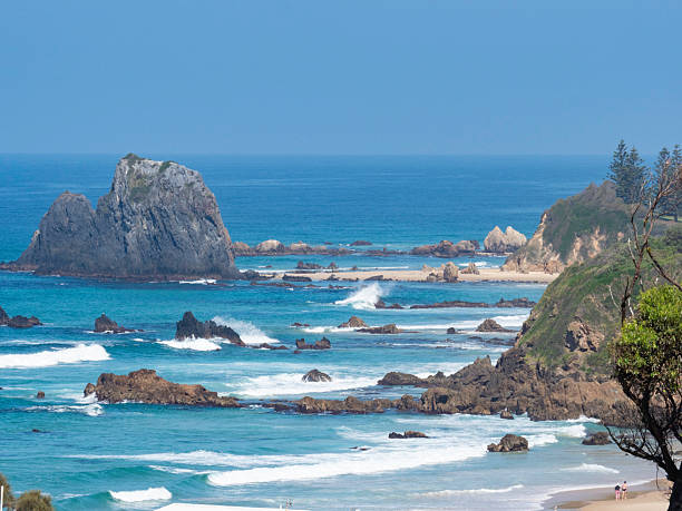 istock High angle view of rocky coastline 2221550759