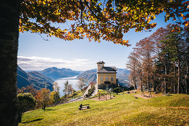 istock Viewpoint above Lake Lugano in autumn 2221557814
