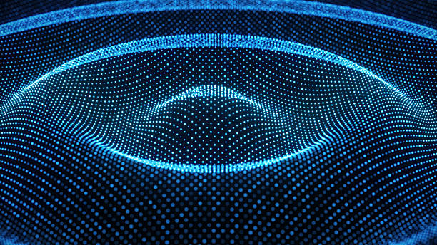 istock Abstract Ripple Form Particle Sphere Blue Glowing Particle Background 2221568034