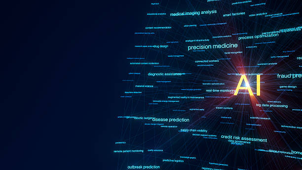 istock AI Application grid with Copy Space. real-world use cases like disease prediction, robotic surgery, and smart logistics. 2221570002