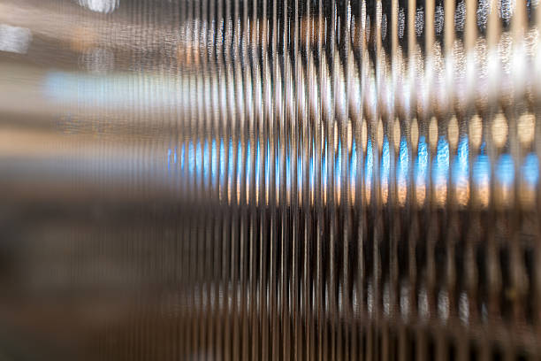 istock Ribbed Glass Bokeh Lights — Modern Texture Background 2221571163