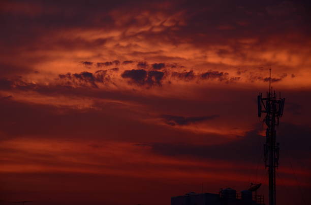 dramatic Sunset sky range beautiful landscape dusk golden time vibrant sky. Beautiful landscape vivids panorama scenery dawn dramatic sky timelapse. Sunrise landscape golden sky sunlight