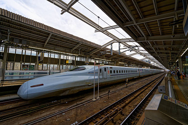 Osaka, Japan. June 6, 2025 : Shinkansen High Speed Train at Shin-Osaka Station